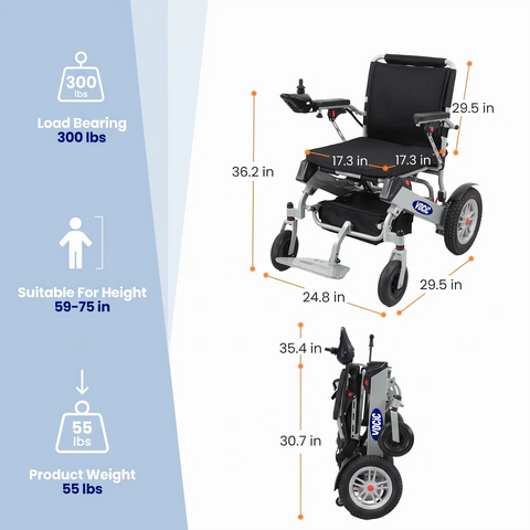 Airline Approved Power Wheelchair 20AH #V62