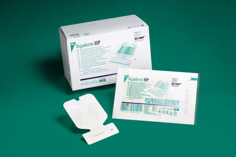 Transparent Film Dressing 3M™ Tegaderm™ HP 4 X 4-1/2 Inch Frame Style Delivery Oval Sterile #9546HP