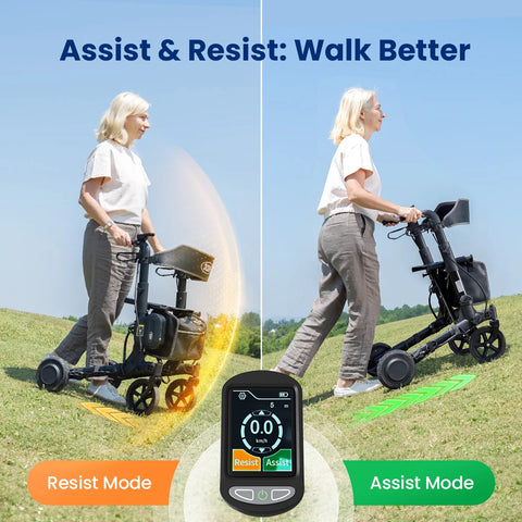 Electric Outdoor Foldable Rolling Walker #Z73
