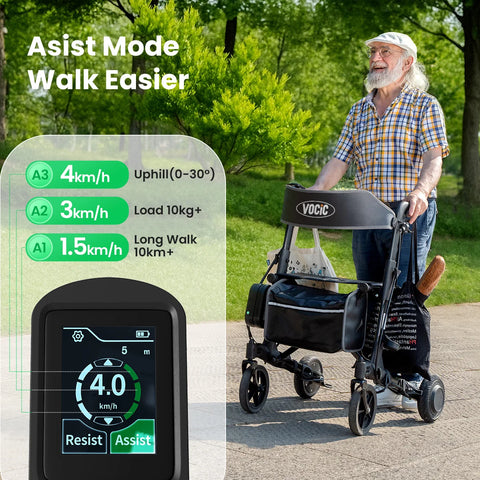 Electric Outdoor Foldable Rolling Walker #Z73