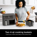 Ninja Foodi 6-In-1, 8 Quart 2-Basket Air Fryer with Dualzone Technology