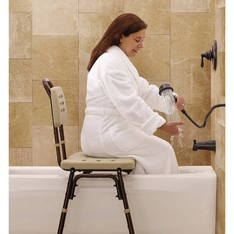 Medline Transfer Bench with Microban, 350 lb. Capacity, 350 lb. Capacity,  #MDS86960ELMBH