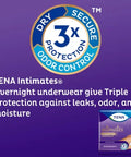 TENA Intimates Overnight Underwear, Choose Size