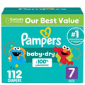 Pampers Baby Dry Diapers, Sizes 1-7