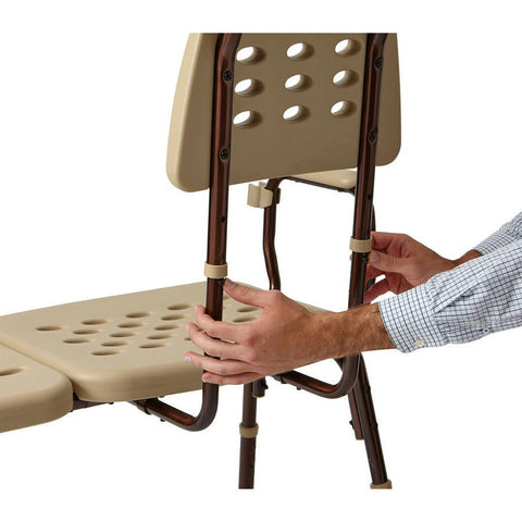 Medline Transfer Bench with Microban, 350 lb. Capacity, 350 lb. Capacity,  #MDS86960ELMBH