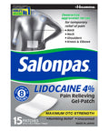 LIDOCAINE 4% Pain Relieving Gel-Patch, 15 Patches