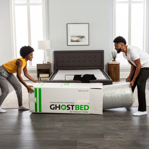 Ghostbed Hybrid 12" Medium-Plush Mattress with Luxury Adjustable Base