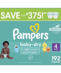 Pampers Baby Dry Diapers, Sizes 1-7