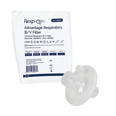 Resp-O2 Advantage Respiratory B/V Filter #30400