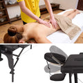 Two Fold Portable Massage Table with Bolster