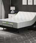Ghostbed Hybrid 12" Medium-Plush Mattress with Luxury Adjustable Base