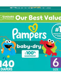 Pampers Baby Dry Diapers, Sizes 1-7