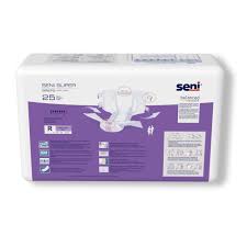 Incontinence Brief Seni® Super Adult Regular Unisex Disposable Heavy Absorbency #S-RE25-BS1