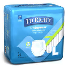 Absorbent Underwear FitRight® Extra Pull On with Tear Away Seams Adult Large Unisex Disposable Moderate Absorbency #MSC13505A