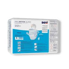 Absorbent Underwear Seni® Active Super Pull On with Tear Away Seams Adult Small Unisex Disposable Moderate Absorbency #S-SM22-AS1