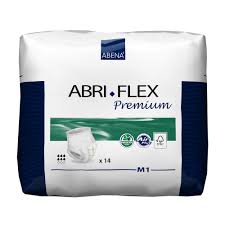 Absorbent Underwear Abri-Flex™ Premium M1 Pull On with Tear Away Seams Adult Medium Unisex Disposable Moderate Absorbency #41083
