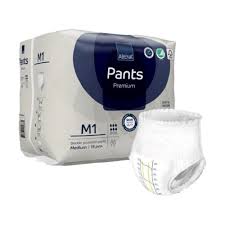 Absorbent Underwear Abena® Premium Pants M1 Pull On with Tear Away Seams Adult Medium Unisex Disposable Heavy Absorbency #1000021322