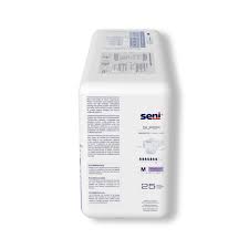 Incontinence Brief Seni® Super Adult Medium Unisex Disposable Heavy Absorbency #S-ME25-BS1