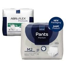 Absorbent Underwear Abena® Premium Pants M2 Pull On with Tear Away Seams Adult Medium Unisex Disposable Heavy Absorbency #1000021323