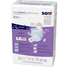 Absorbent Underwear Seni® Active Super Plus Pull On with Tear Away Seams Adult Small Unisex Disposable Heavy Absorbency #S-SM10-AP1