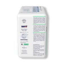 Incontinence Brief Seni® Super Plus Adult Regular Unisex Disposable Heavy Absorbency #S-RE10-BP1
