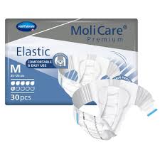 Incontinence Brief MoliCare® Premium Elastic 6D Adult Medium Unisex Disposable Moderate Absorbency #165272