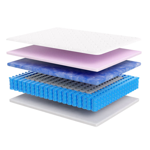 Ghostbed Hybrid 12" Medium-Plush Mattress with Luxury Adjustable Base
