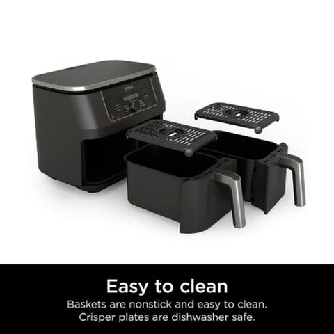 Ninja Foodi 6-In-1, 8 Quart 2-Basket Air Fryer with Dualzone Technology
