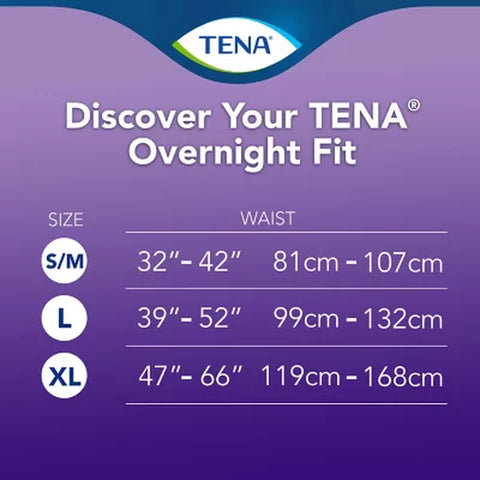 TENA Intimates Overnight Underwear, Choose Size