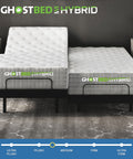 Ghostbed Hybrid 12" Medium-Plush Mattress with Luxury Adjustable Base