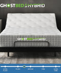 Ghostbed Hybrid 12" Medium-Plush Mattress with Luxury Adjustable Base