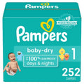 Pampers Baby Dry Diapers, Sizes 1-7