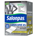 LIDOCAINE 4% Pain Relieving Gel-Patch, 15 Patches