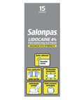 LIDOCAINE 4% Pain Relieving Gel-Patch, 15 Patches