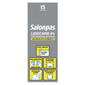 LIDOCAINE 4% Pain Relieving Gel-Patch, 15 Patches