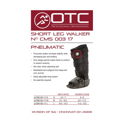 WALKER BOOT VALU PNEUM LOW #CMS-003-17