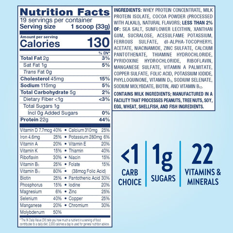 Oral Supplement Glucerna® Hunger Smart® Rich Chocolate Flavor Powder 22.3 oz. Canister #67769