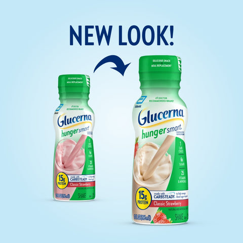 Oral Supplement Glucerna® Hunger Smart Shake Creamy Strawberry Flavor Liquid 10 oz. Bottle #68608