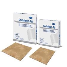 Hartmann Silver Alginate Dressing Sorbalgon® Ag 4 X 5 Inch Rectangle Sterile #999613