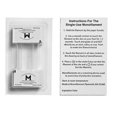 Monofilament Sensory Test 0.02, 0.07, 0.5, 2, 10 Gram Force #12-1408