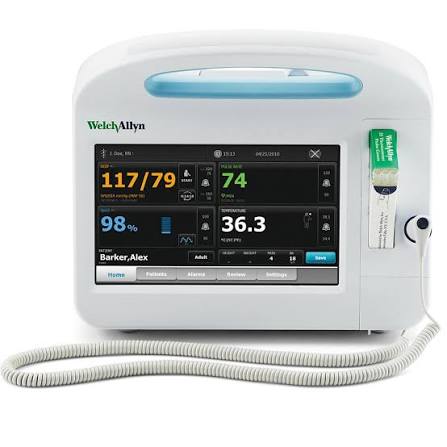 Patient Monitor Connex® 6800 Series Monitoring NIBP, Purlse Rate, SpO2, SureTemp Pluse Themometry AC Power / Battery Operated #68MXTP-B, 1 EACH