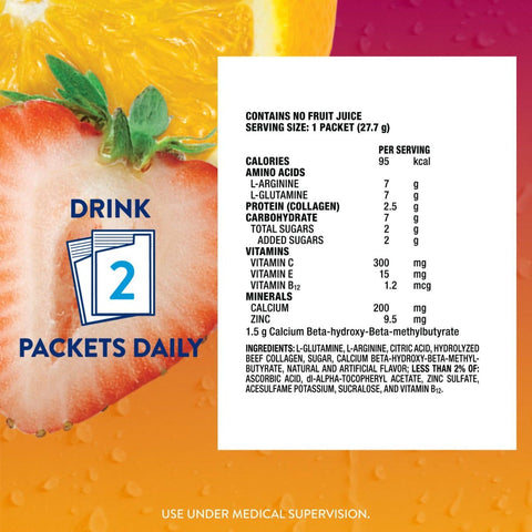 Oral Supplement Juven® Fruit Punch Flavor Powder 1.02 oz. Individual Packet #66680