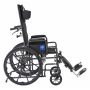 Medline Guardian Reclining Wheelchair with Desk-Length Arms, Nylon, 16" Wide #KR168N21E