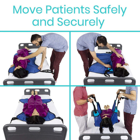Patient Lift Sling #LVA2000BLU