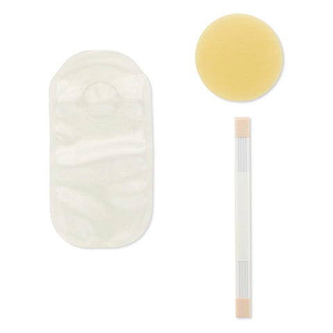 Hollister Ostomy Pouch 3777 Pouchkins™ Premie One-Piece System 6 Inch Length Flat, Trim To Fit Up to 5/8 Inch Stoma Closed End