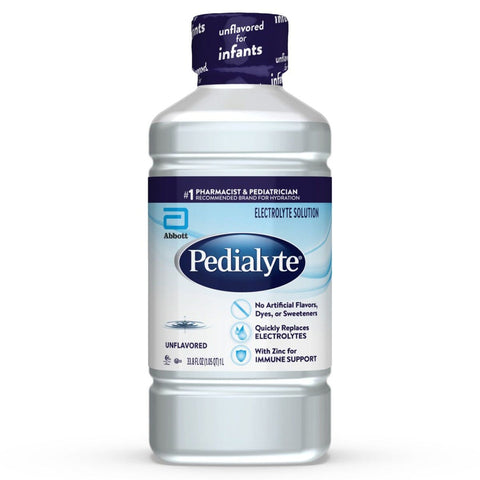 Oral Electrolyte Solution Pedialyte® Classic Unflavored 33.8 oz. #00336