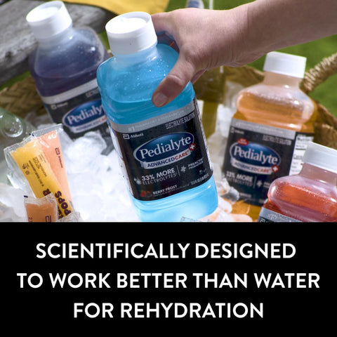 Oral Electrolyte Solution Pedialyte® AdvancedCare™ Chilled Cherry Pomegranate Flavor 33.8 oz. #66645