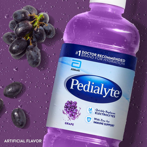 Oral Electrolyte Solution Pedialyte® Classic Grape Flavor 33.8 oz. #00240