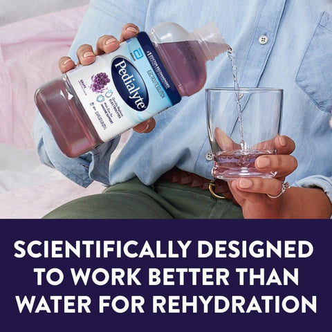 Oral Electrolyte Solution Pedialyte® Classic Grape Flavor 33.8 oz. #00240