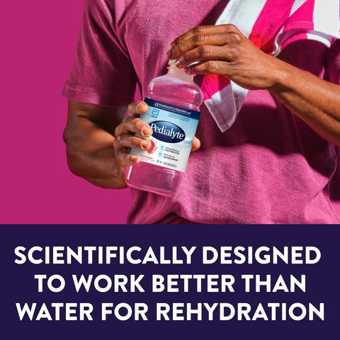 Oral Electrolyte Solution Pedialyte® Classic Strawberry Flavor 33.8 oz. #53983